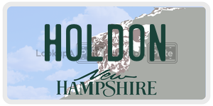HOLDON  license plate in NH