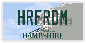 HRFRDM  license plate in NH