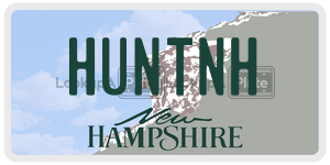 HUNTNH  license plate in NH