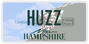 HUZZ  license plate in NH