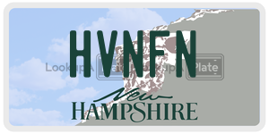 HVNFN  license plate in NH
