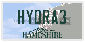 HYDRA3  license plate in NH
