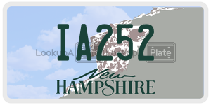 IA252  license plate in NH