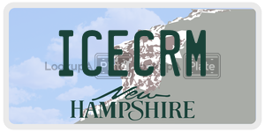 ICECRM  license plate in NH