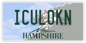 ICULOKN  license plate in NH