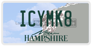ICYMK8  license plate in NH