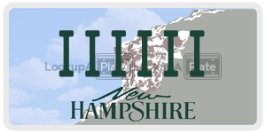 IIIIII  license plate in NH