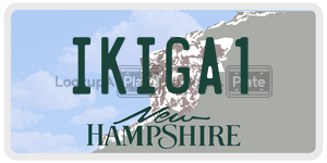 IKIGA1  license plate in NH