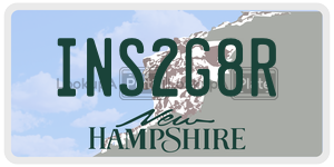 INS2G8R  license plate in NH