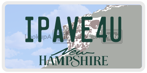 IPAVE4U  license plate in NH