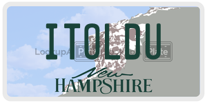 ITOLDU  license plate in NH