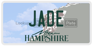 JADE  license plate in NH
