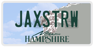 JAXSTRW  license plate in NH
