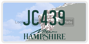 JC439  license plate in NH