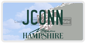 JCONN  license plate in NH