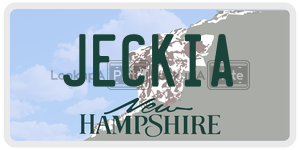 JECKIA  license plate in NH