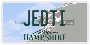 JEDTI  license plate in NH