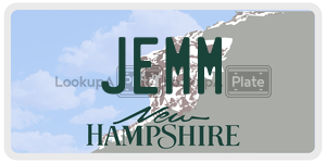 JEMM  license plate in NH
