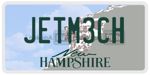 JETM3CH  license plate in NH