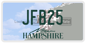 JFB25  license plate in NH