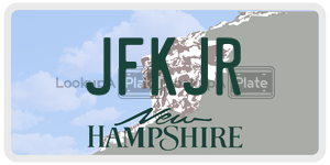 JFKJR  license plate in NH