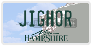 JIGHOR  license plate in NH