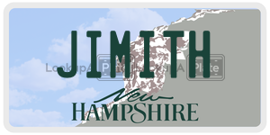 JIMITH  license plate in NH