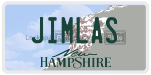 JIMLAS  license plate in NH