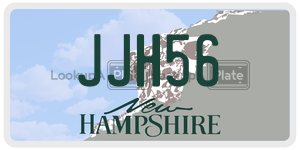 JJH56  license plate in NH