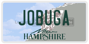 JOBUGA  license plate in NH