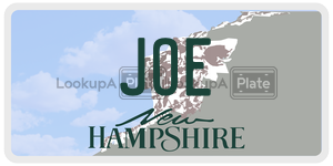 JOE  license plate in NH
