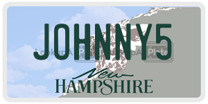 JOHNNY5  license plate in NH