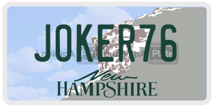 JOKER76  license plate in NH