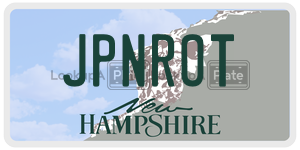 JPNROT  license plate in NH