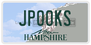JPOOKS  license plate in NH