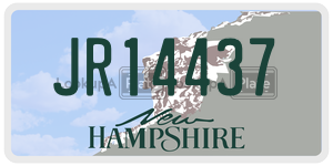 JR14437  license plate in NH