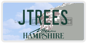 JTREES  license plate in NH