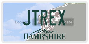 JTREX  license plate in NH