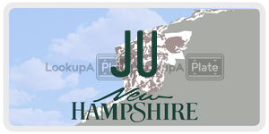 JU  license plate in NH