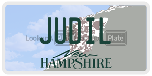 JUDIL  license plate in NH
