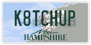 K8TCHUP  license plate in NH