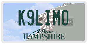 K9LIMO  license plate in NH