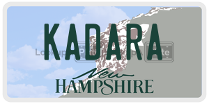KADARA  license plate in NH