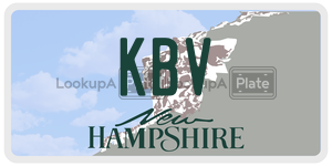 KBV  license plate in NH