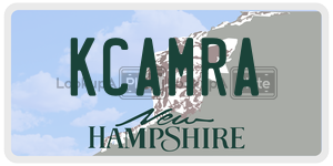 KCAMRA  license plate in NH