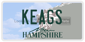 KEAGS  license plate in NH