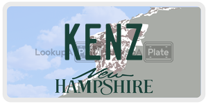 KENZ  license plate in NH