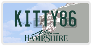 KITTY86  license plate in NH