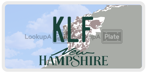 KLF  license plate in NH