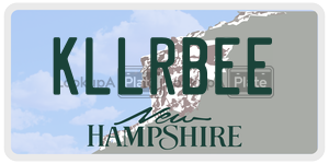 KLLRBEE  license plate in NH